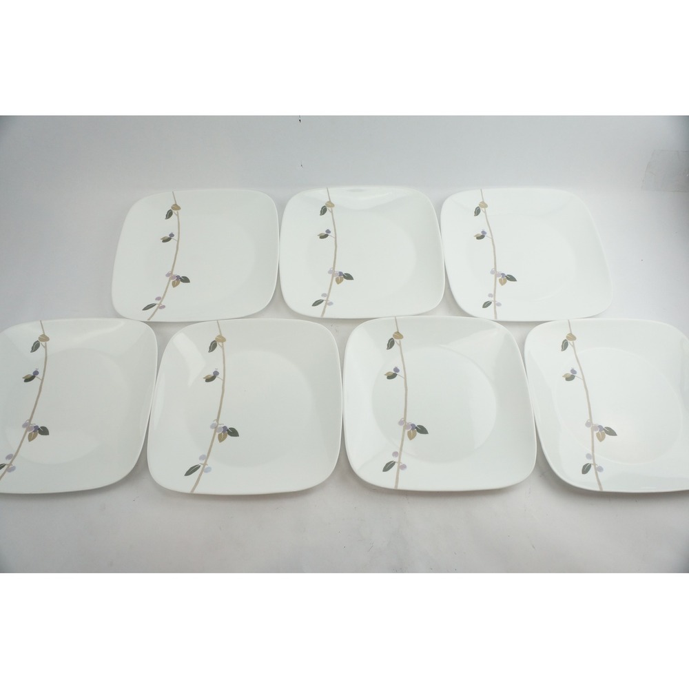 Corning Corelle Vitrelle Midnight‎ Garden 7pc Dinner Plate VGC